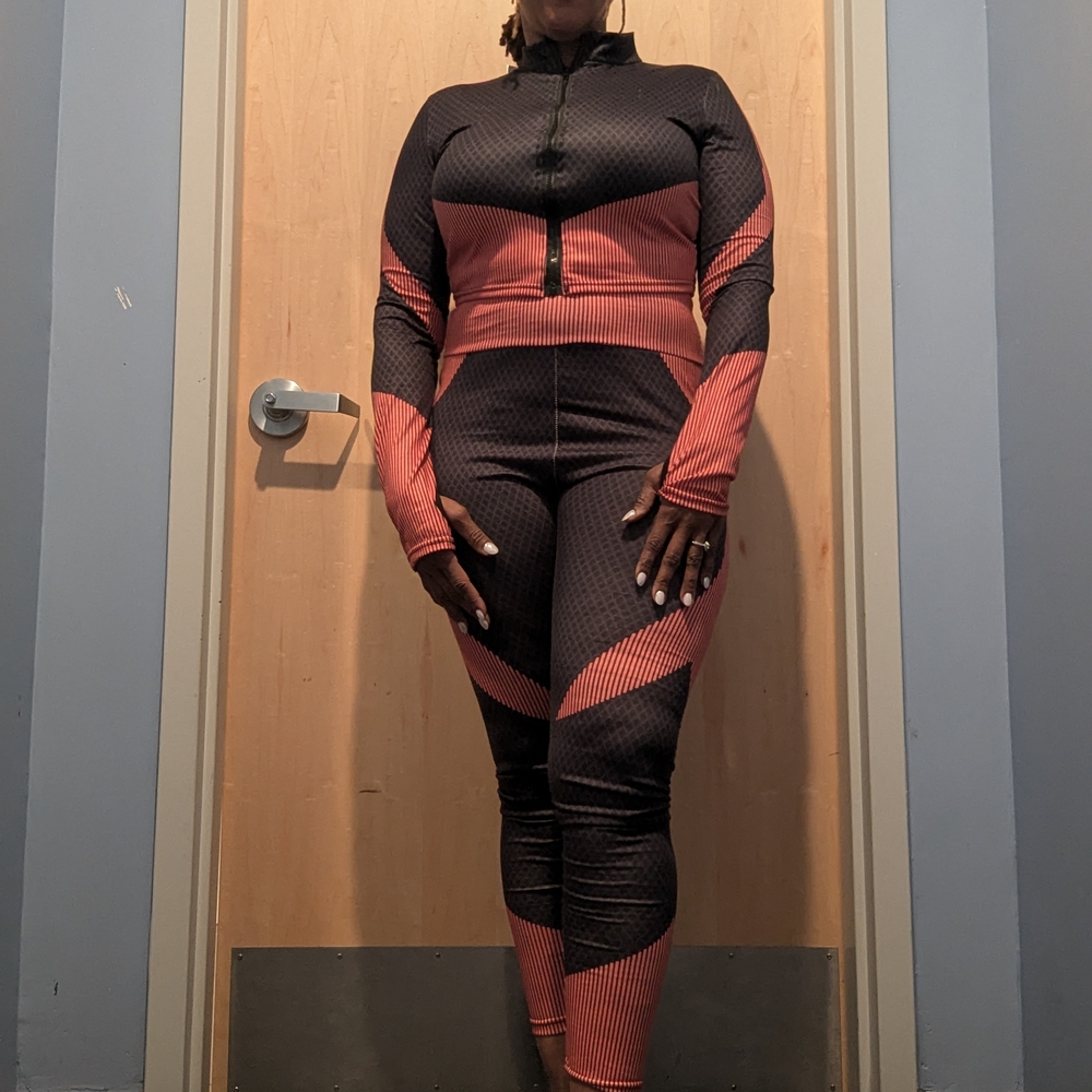 Women's Black and Red Jumpsuit